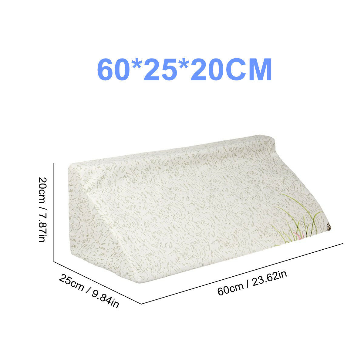 Orthopedic High Density Sponge Bed Pillow for Back Pain, Leg Rest, and Foot Elevation Cushion