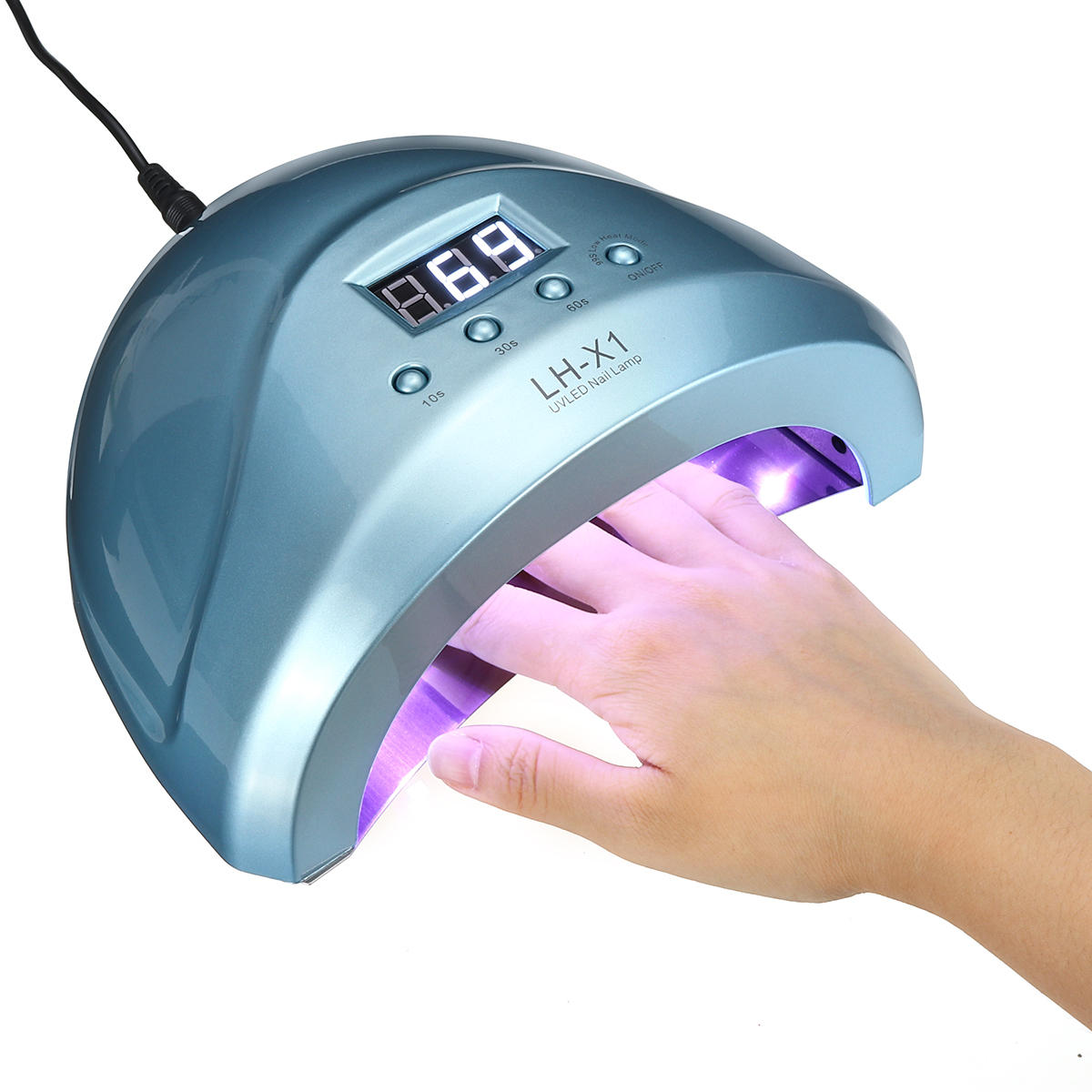 250 W UV-Nagellampe mit Schnellsensor, 30 LED-Licht zum Trocknen und Aushärten von Gel-Nagellack