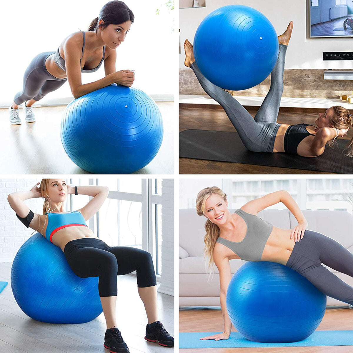 65/75 cm Yoga-Ball für Pilates, Fitness, Gleichgewicht, Gymnastik, Training, Geburtshilfe – PVC-Material