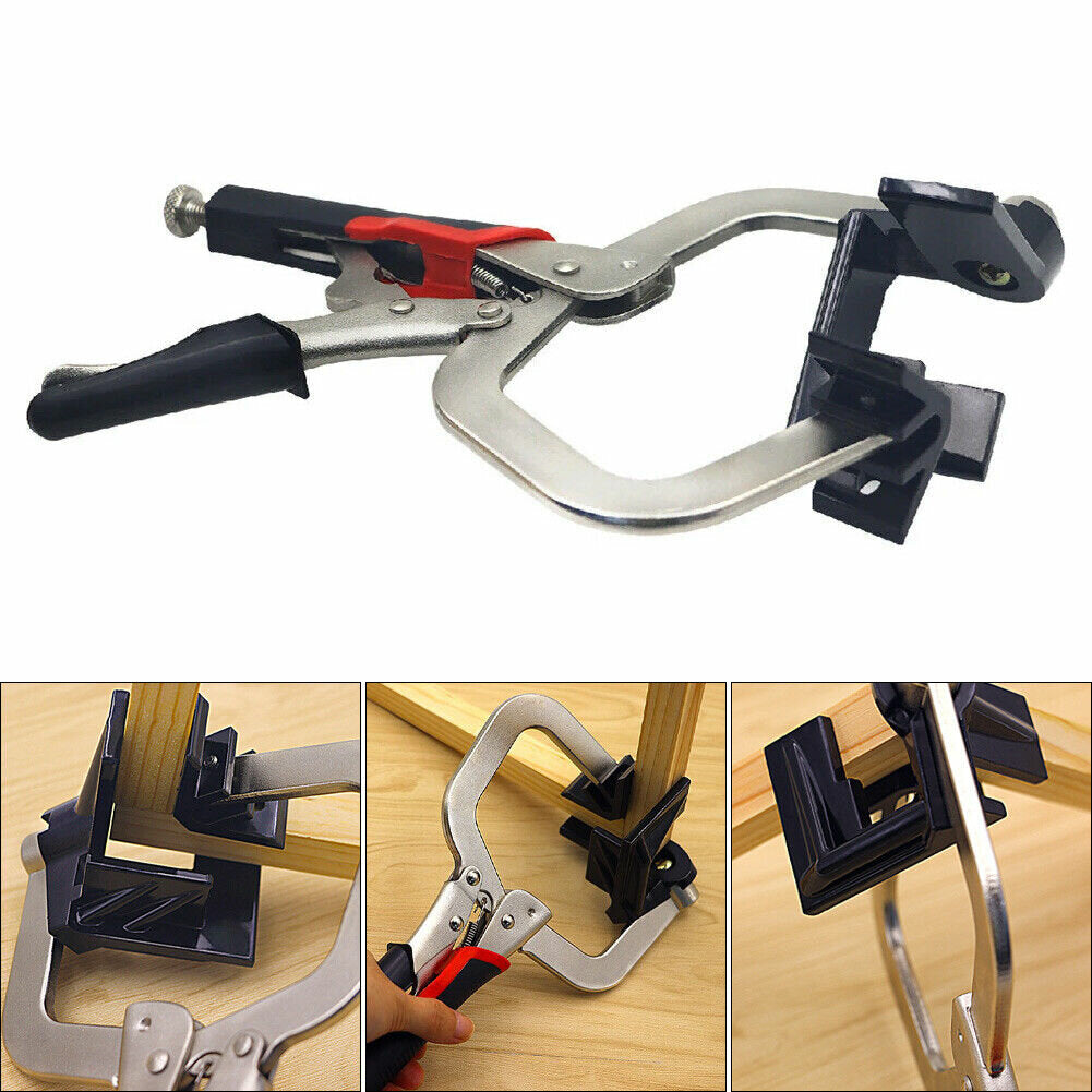 90 Degree Woodworking Corner Clamp - DIY Cabinet & Right Angle Plier Tool