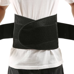 Lumbar Support Brace with Massage - Dual Adjustable Belt for Pain Relief & Injury Prevention for Men & Women