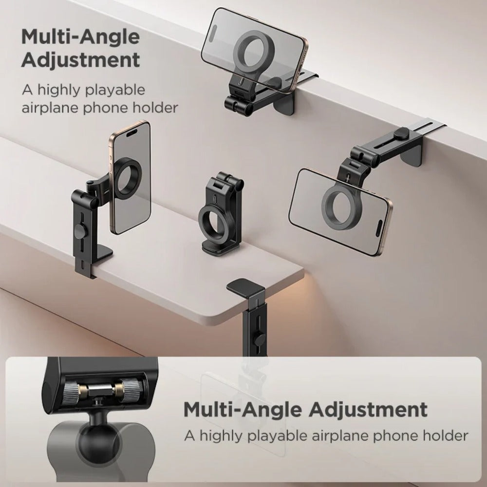 Magnetische Flugzeug-Telefonhalterung – flexible, freihändige Halterung für iPhone 12–15 MagSafe