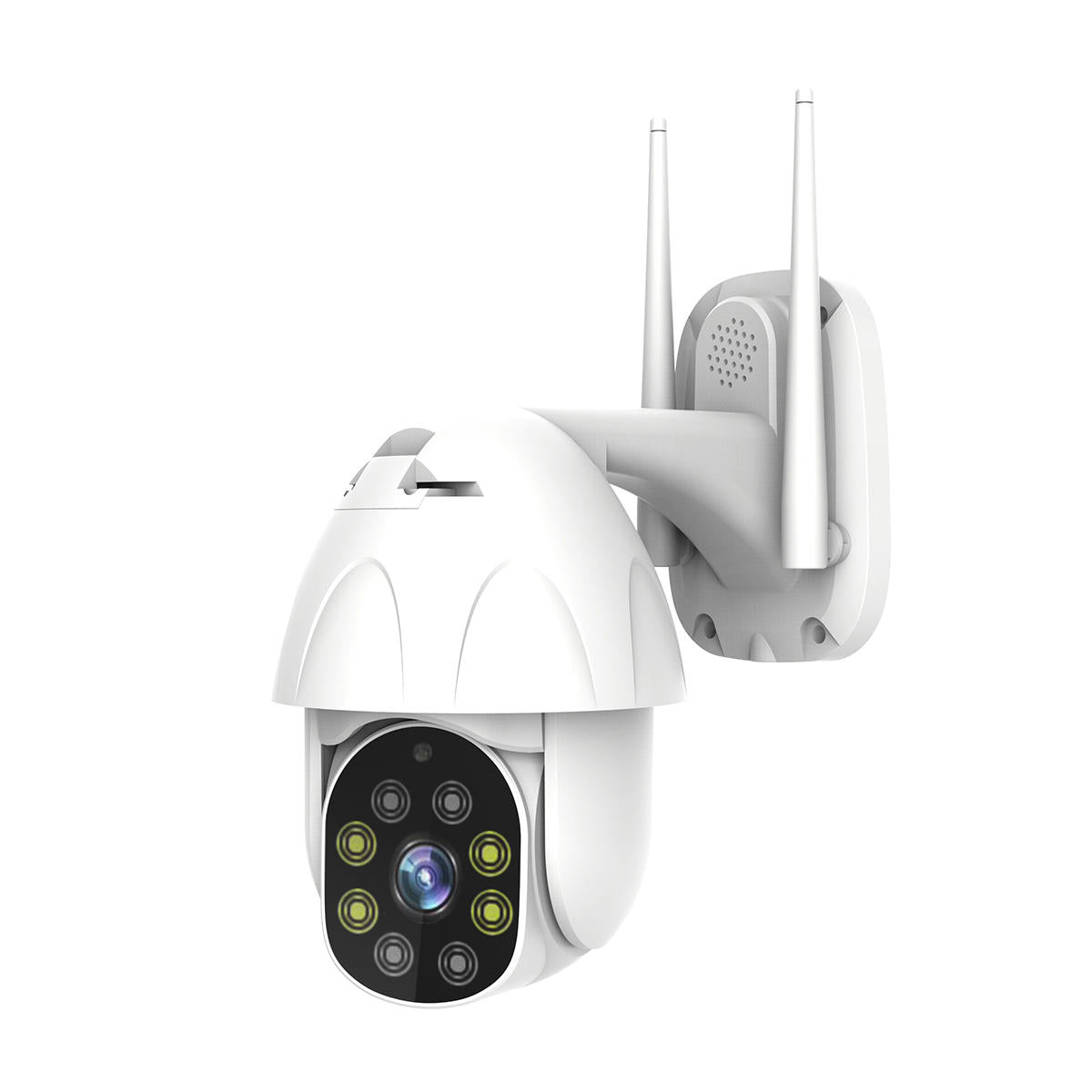 8LED WiFi IP Camera 1080P IP66 Waterproof Night Vision Pan Tilt Security Cam with Two-Way Audio