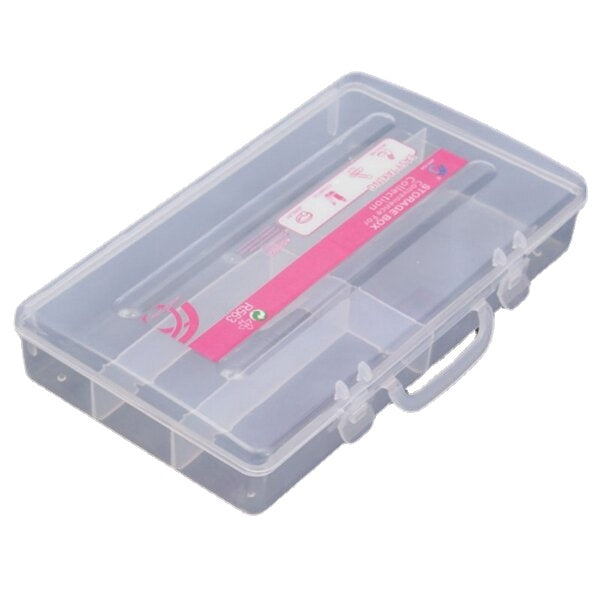 Plastic Cosmetic Nail Art Pill Storage Organizer Case Box