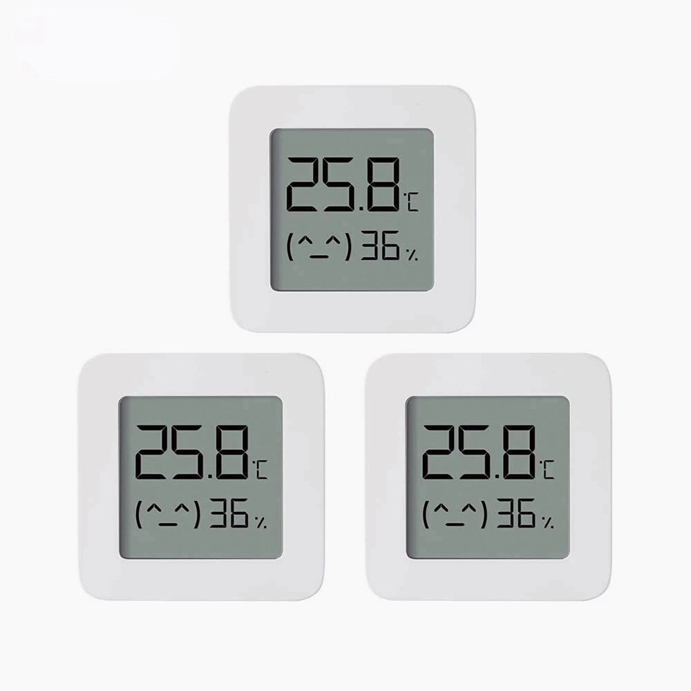 3PCS Bluetooth Thermometer & Hygrometer Set, Wireless Smart Digital, Compatible with Mijia APP