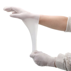 100PCS Disposable Natural Latex Gloves - S/M/L Sizes for Daily Use