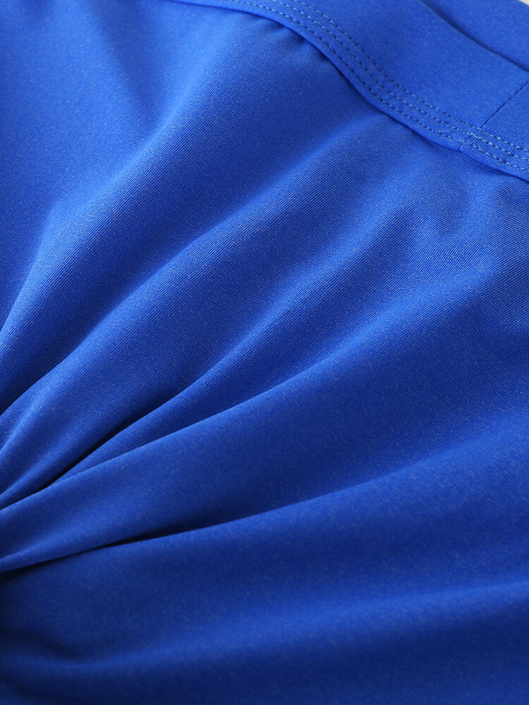 Einfarbige Boxershorts für Herren mit elastischem Bund – bequeme Unterwäsche