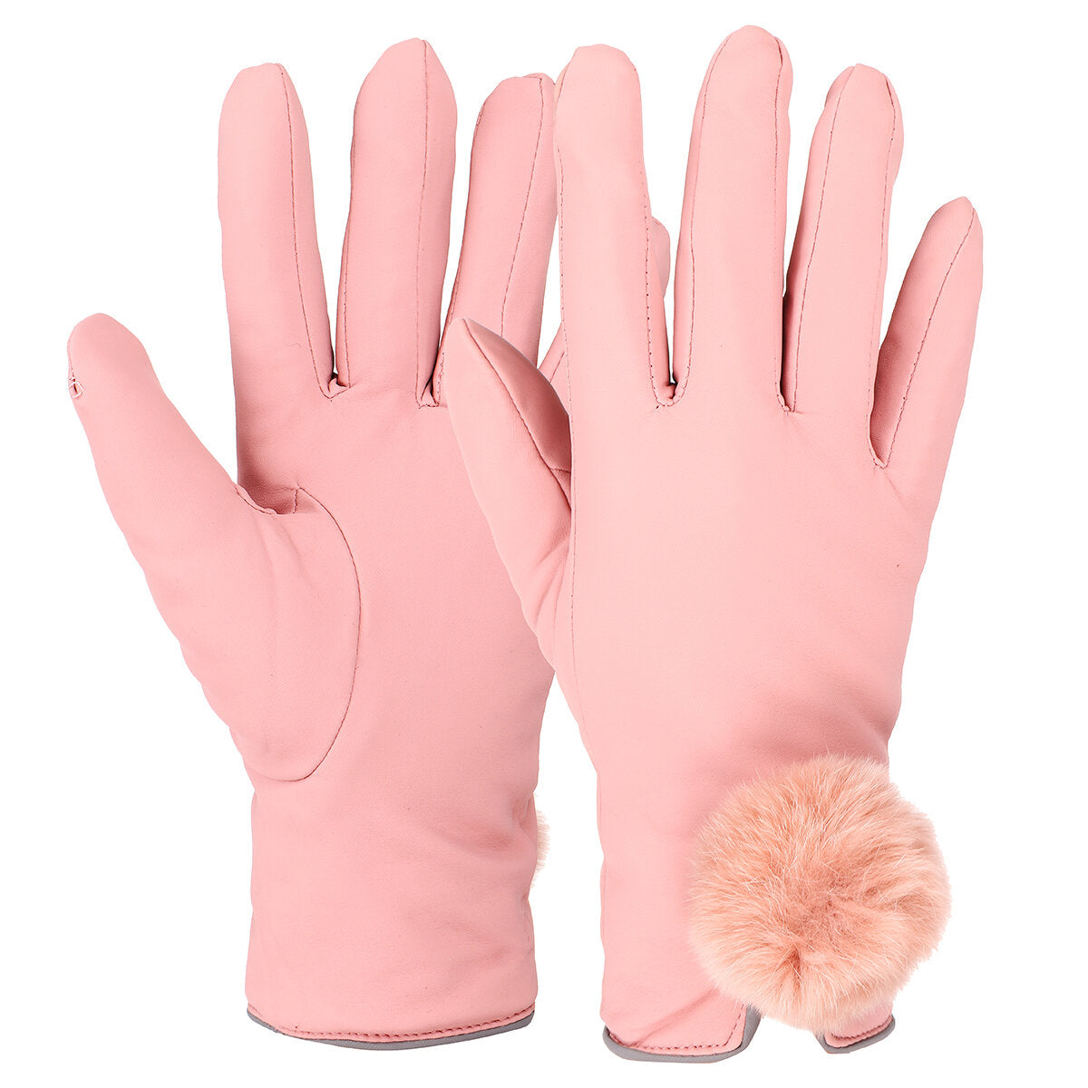 Elegant Winter Touch Screen Warm Full Finger Cotton Skiing Gloves