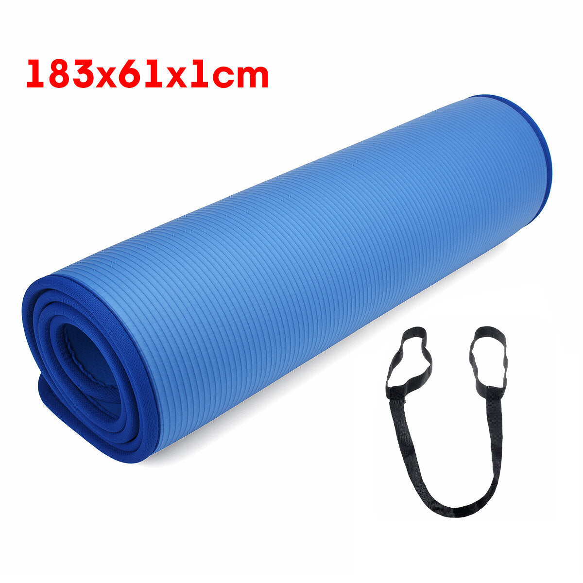 10mm Thick Non-Slip Yoga Mat - Comfortable Exercise Pad for Gymnastics & Fitness Training