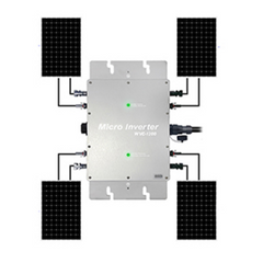 1200W Solar Grid Tie Micro Inverter, Waterproof IP65, MPPT, DC28-50V PV Input, AC180-260V Output for 30V/36V Solar Panels