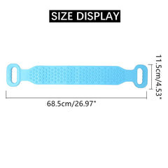 68cm Silicone Double-Sided Back Scrubber - Comfortable, Skin-Friendly Body Massager