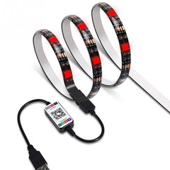 1M/3M/5M Bluetooth APP 5050 RGB LED Strip Light, IP65 Waterproof, USB, 5V Background Lamp