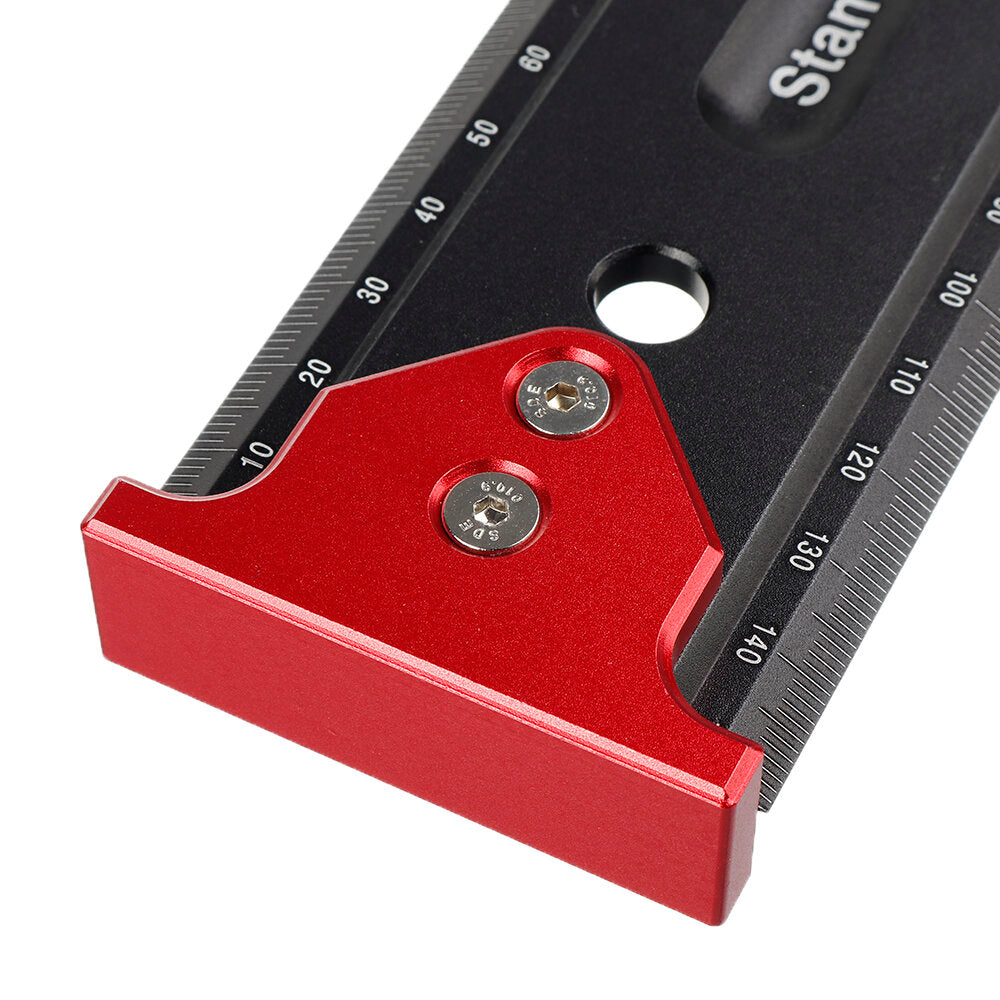 High Precision T Ruler for Woodworking - Durable Measuring Tool with Hook Stop