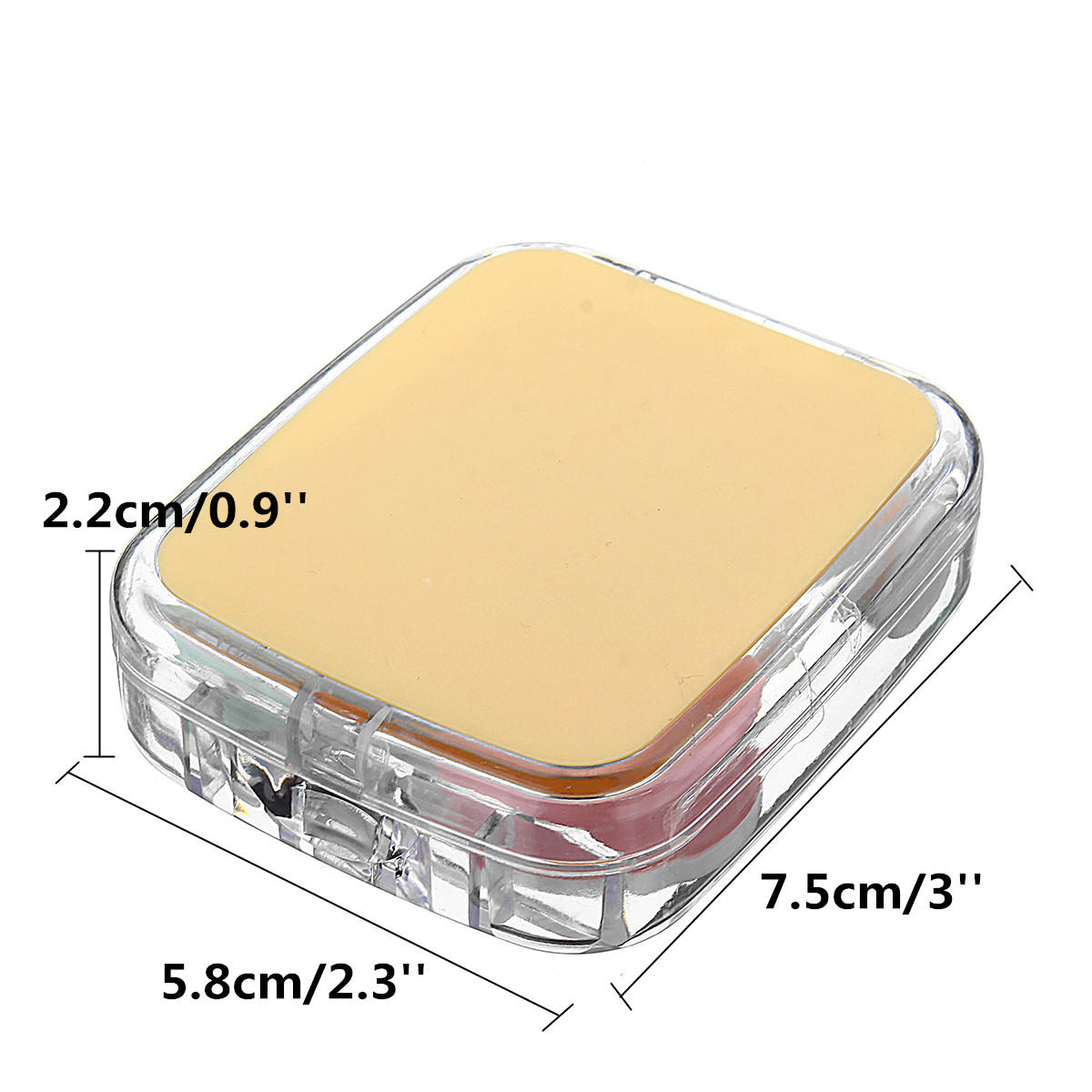 Mini Lens Travel Case Kit with Mirror - Compact Holder and Container Set