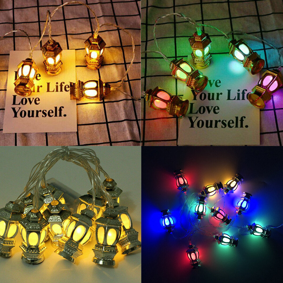 1.65m Multicolored LED Fairy Lights - Lantern RO Palace Lamp for Party & Home Decor