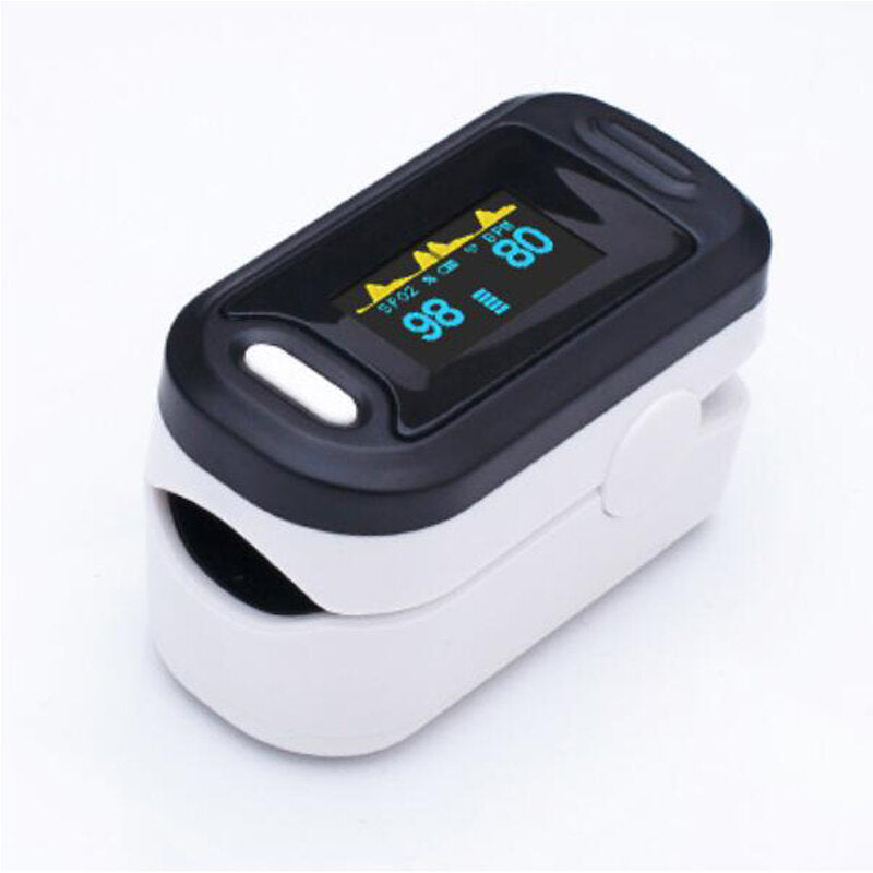 Portable Finger-Clamp Pulse Oximeter Monitor - SpO2 Blood Oxygen Saturation Measurement Device