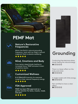 PEMF Magnetic Therapy Mat | Full Body Pain Relief & Sleep Improvement | Adjustable Frequency