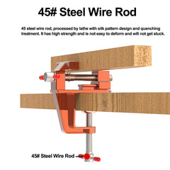 Mini Aluminum Bench Vise for Woodworking, Metalworking, Cutting & Drilling - 1PC