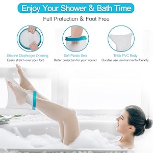 Waterproof Foot Cast Cover - Reusable Wound Protector for Shower & Bath