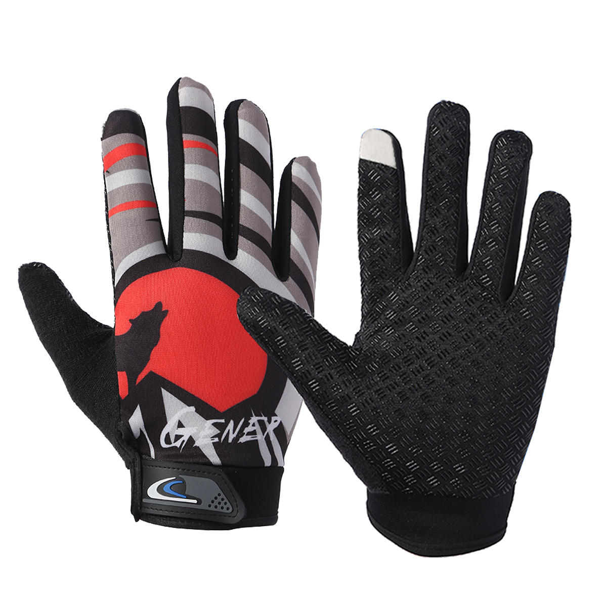 Windproof Touch Screen Gloves - Breathable, Warm, Full Finger Winter Gloves for Outdoor Riding & Motorcycle Sports