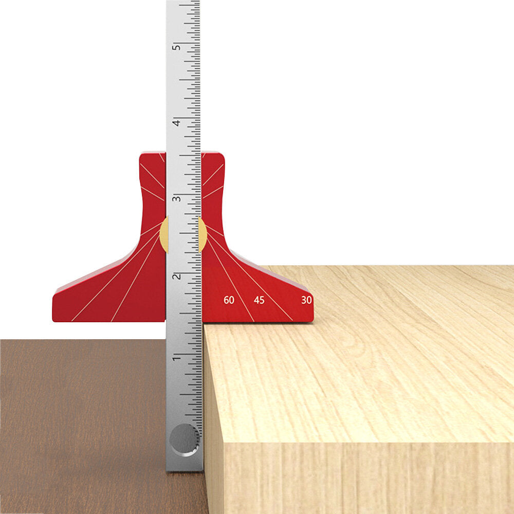 Adjustable Aluminum Woodworking Scriber: Multi-Angle Depth Gauge