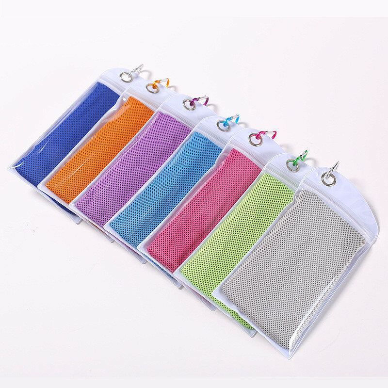 3Pcs Super Cooling Towels 30x100cm - Soft, Breathable, Quick-Dry for Gym, Fitness, Camping, Hiking