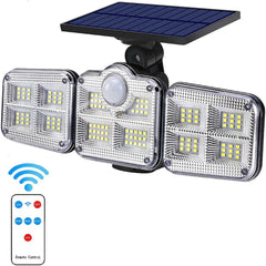 122LED Solar Walkway Lights - 3 Modes, Motion Sensor, Adjustable Outdoor Garden Street Lamp