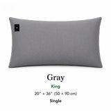 7HealthWell | EarthSc™ Grounding Pillowcase (Gray/White) - For Restful Sleep & Everyday Calm