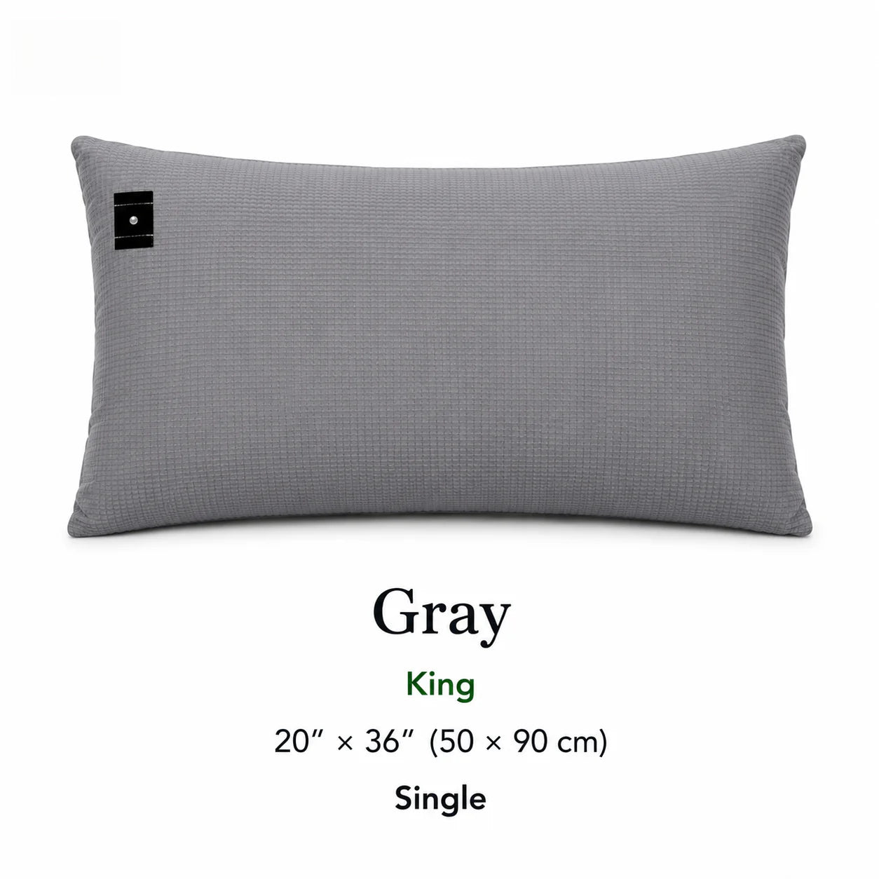 7HealthWell | EarthSc™ Grounding Pillowcase (Gray/White) - For Restful Sleep & Everyday Calm