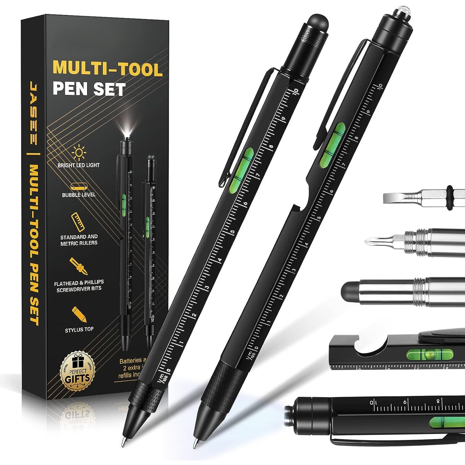 9-in-1 Multi-Tool Stylus Pen: Perfect Gift for DIY Enthusiasts & Handymen