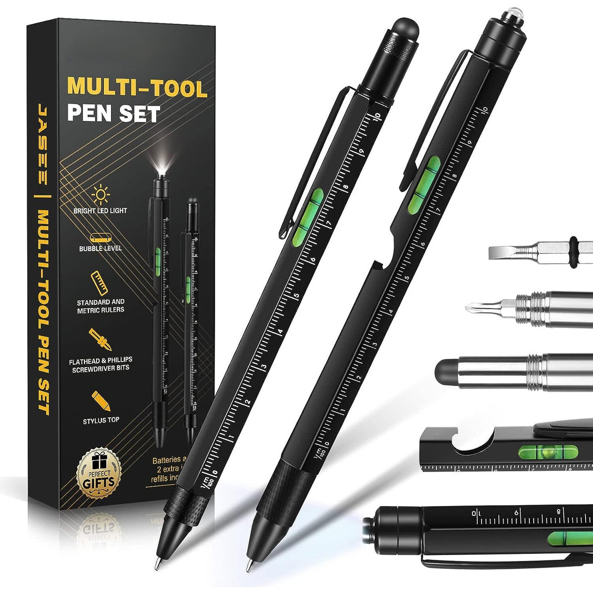 9-in-1 Multi-Tool Stylus Pen: Perfect Gift for DIY Enthusiasts & Handymen