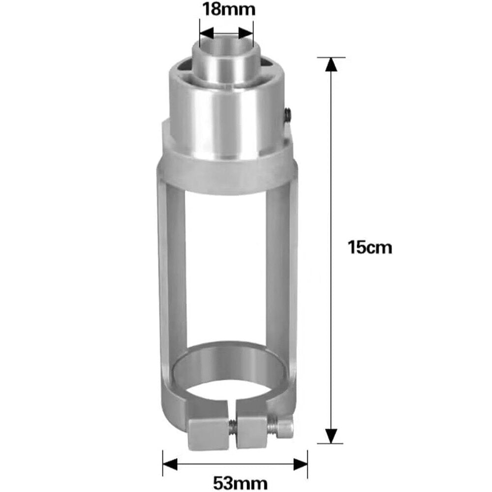 Durable Cast Aluminum Square Hole Drill Bit Adapter - Easy Installation & Precise Fit