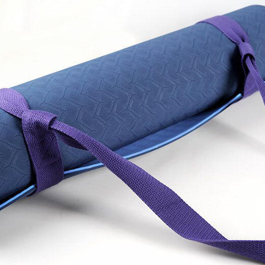 Adjustable Cotton Yoga Mat Strap Sling, 37-59 inches for Standard & Thick Fitness Mats