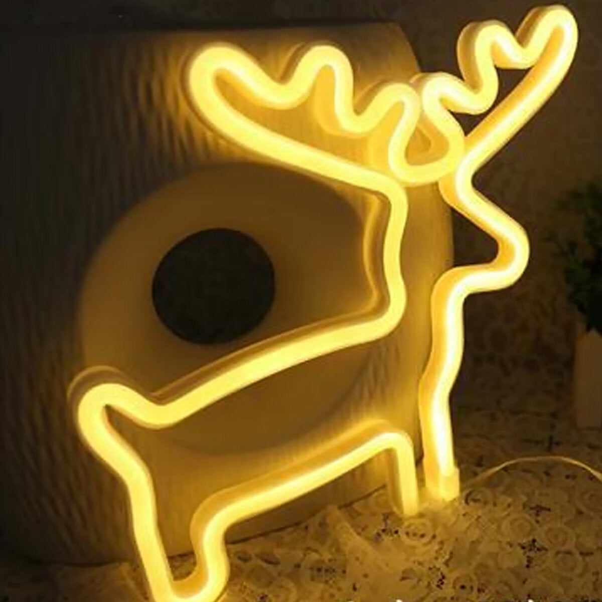 Battery & USB Neon Light Sign LED Lamp - Night Light Art Wall Decor for Warm Party & Christmas Decoration