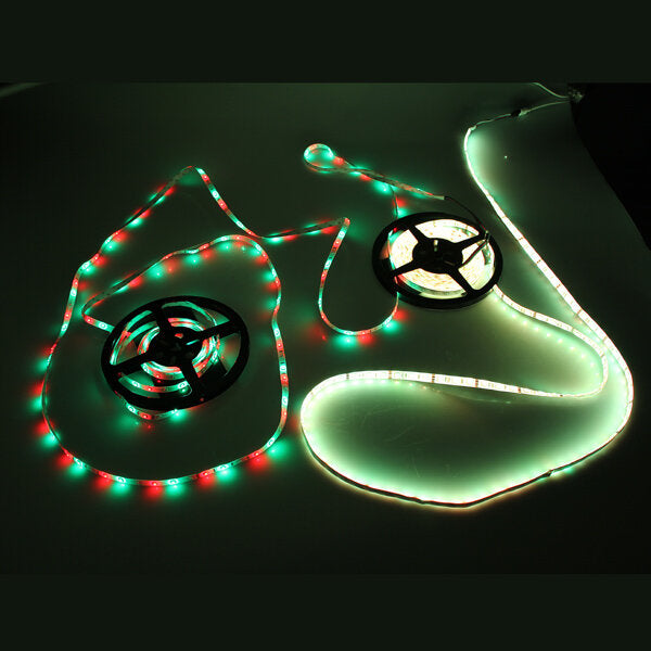 10M/15M/20M 5050 RGB Waterproof LED Strip Light DC12V with 24-Key IR Remote for Indoor/Outdoor Garden