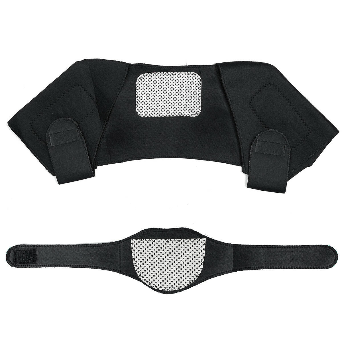 Self-Heating Magnetic Therapy Shoulder & Neck Belt with Tourmaline for Pain Relief Massage