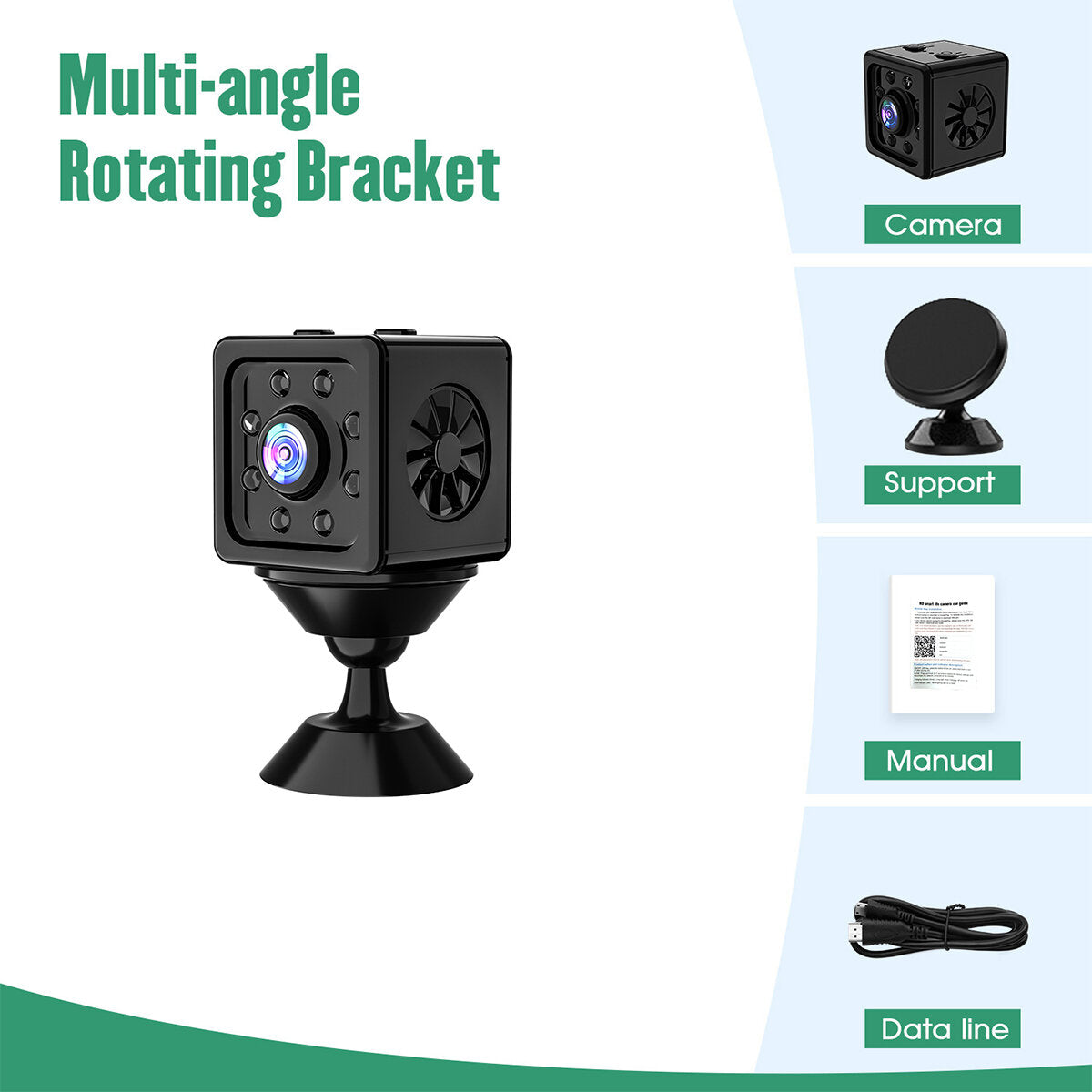 1080P Mini-WLAN-IP-Kamera – Kabellose Überwachung, Fernüberwachung, Mini-Camcorder-Videosicherheit