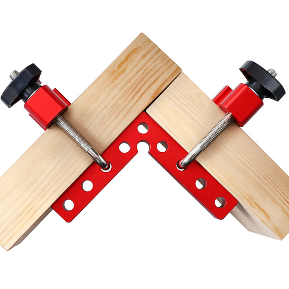 2-Pack L-Shaped Woodworking Clamping Squares - Carpenter Splicing Tools