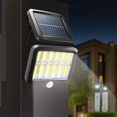 12 Grid Waterproof Solar Light with Body Sensor, Single/Three Mode, No Remote Control