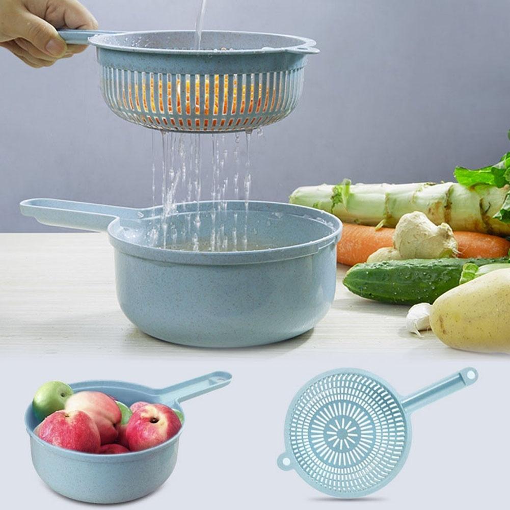 Multifunctional Manual Vegetable Fruit Potato Cutter Chopper Slicer Set - Stainless Steel Kitchen Tools
