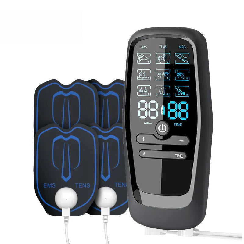 TENS EMS Physiotherapy Muscle Stimulator, Electric Acupuncture Body Massage, Digital Therapy Slimming Electro Machine