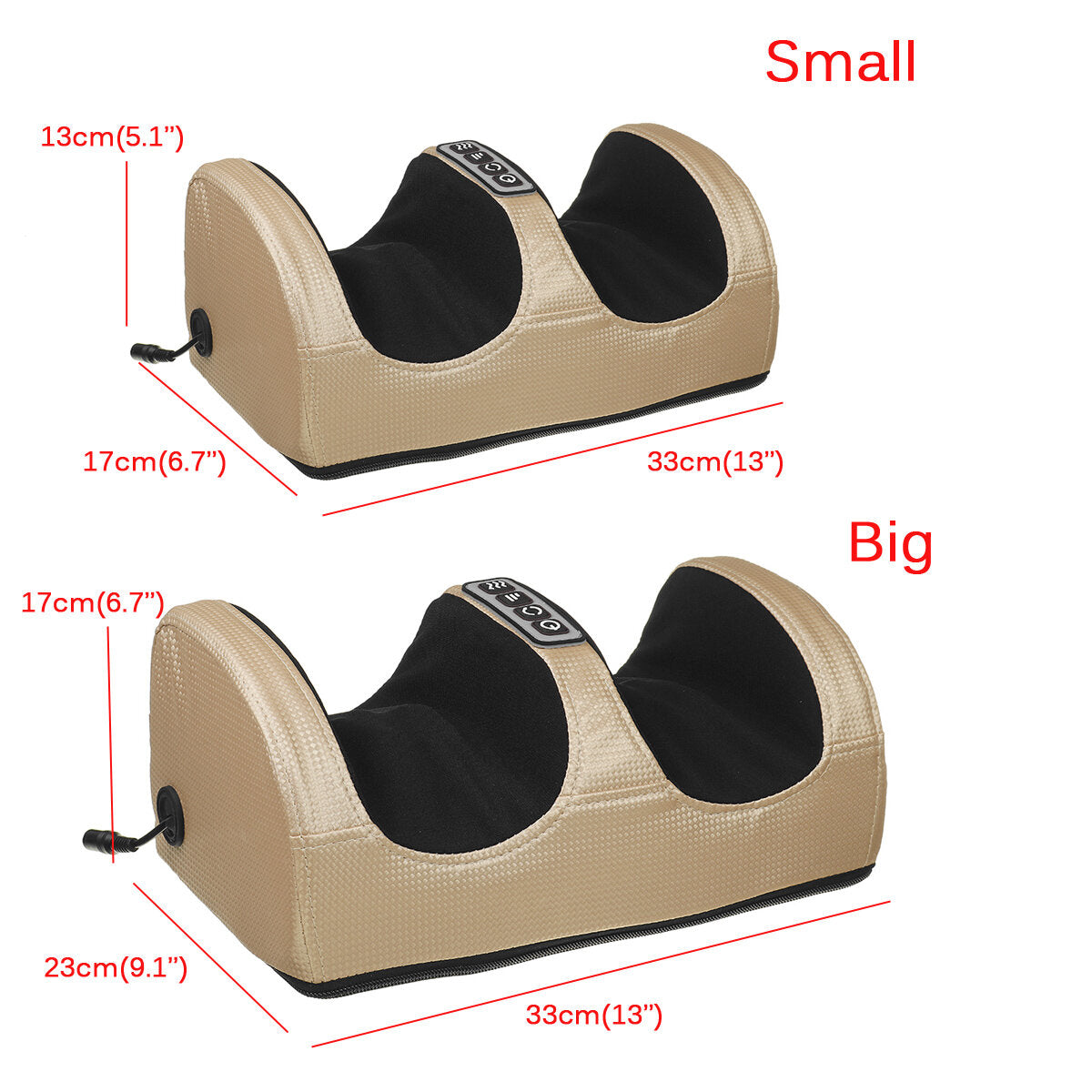 Electric Foot, Calf & Leg Massager with Heat - Shiatsu Kneading & Rolling Machine