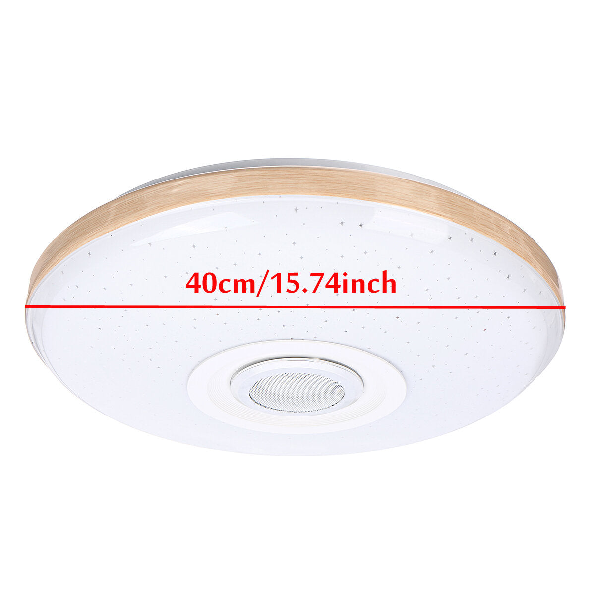 120W LED Ceiling Lamp with Bluetooth Speaker, Dimmable RGB Light, and Remote Control