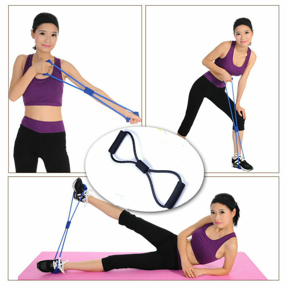 5-Piece Resistance Bands & Pilates Ring Set - Elastic Bands for Fitness, Yoga, and Exercise