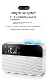 Portable Insulin Mini Fridge | Car USB Medicine Cooler | Private Pill Dispenser for Family Travel