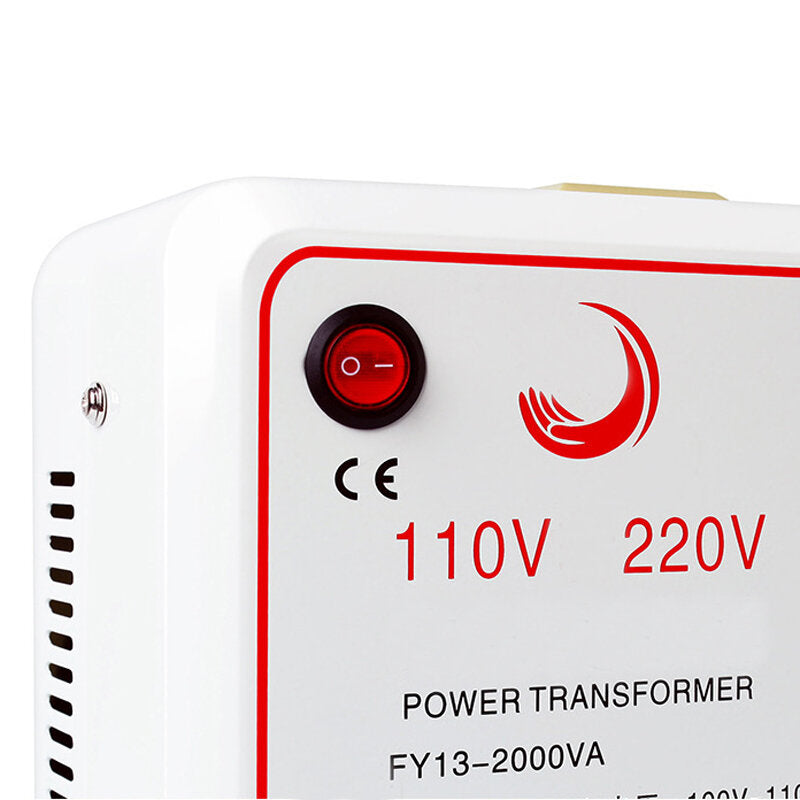 2000W Pure Copper Coil Voltage Converter: 110V to 220V Inverter Charger Transformer Adapter