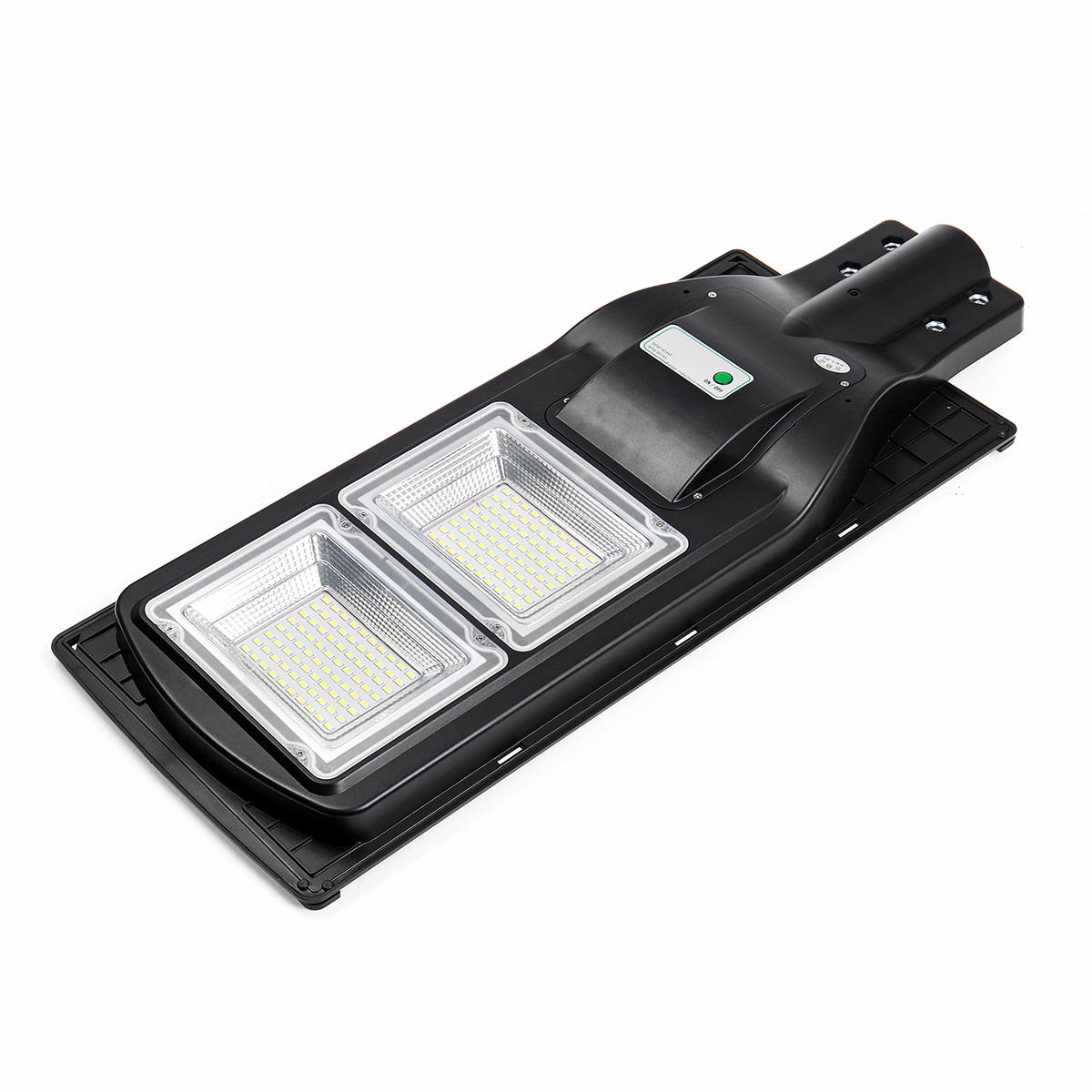 100W LED Solar Powered Wall Street Light with PIR Motion Sensor for Outdoor Garden Lighting