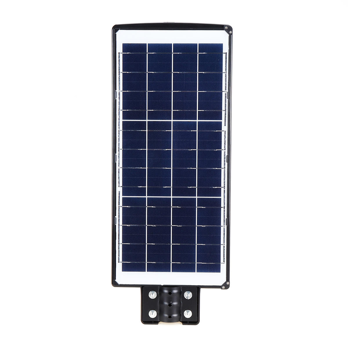 100W LED Solar Powered Wall Street Light with PIR Motion Sensor for Outdoor Garden Lighting