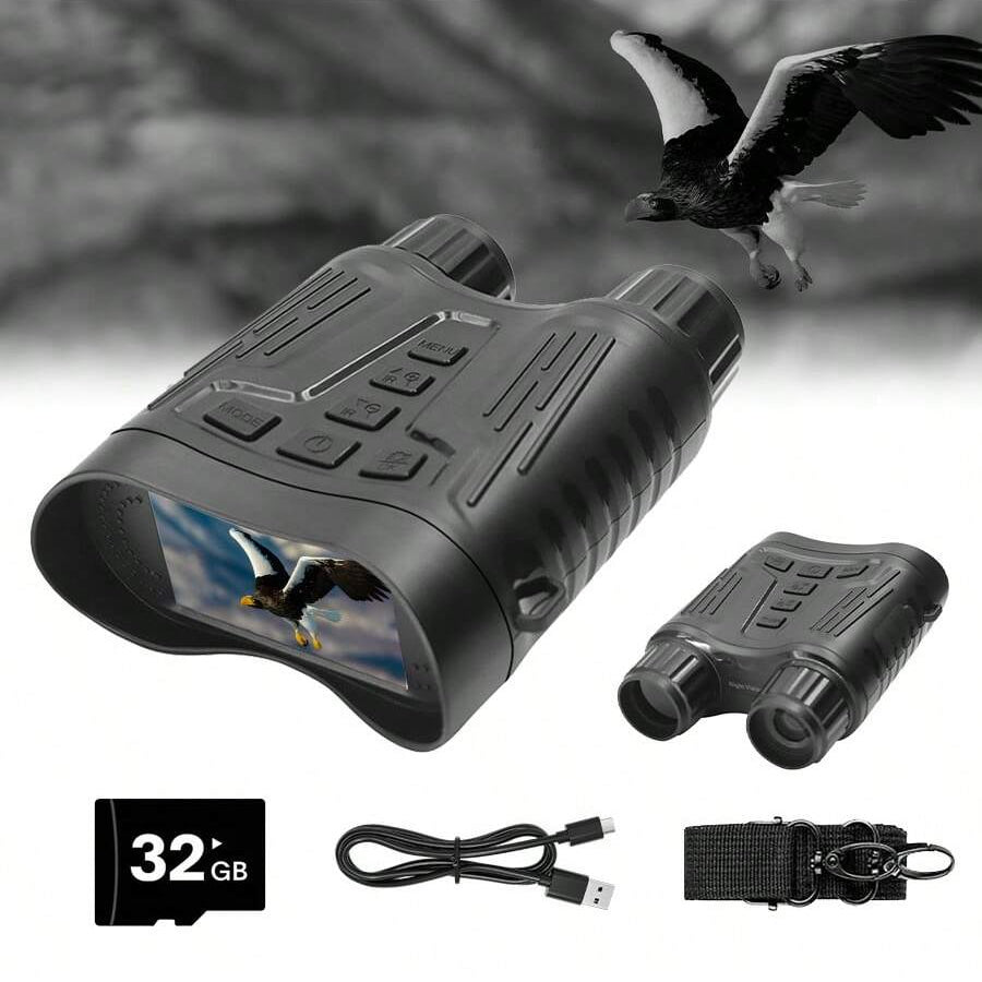 Digital Night Vision Binoculars with Infrared, 32GB Memory Card & Rechargeable Battery