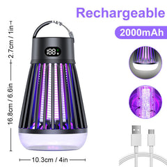 Kabelloser digitaler LED-Mückenvernichter mit wiederaufladbarem Akku für den Innen- und Außenbereich